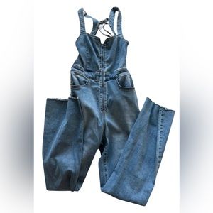 Free People Denim Jumpsuit
